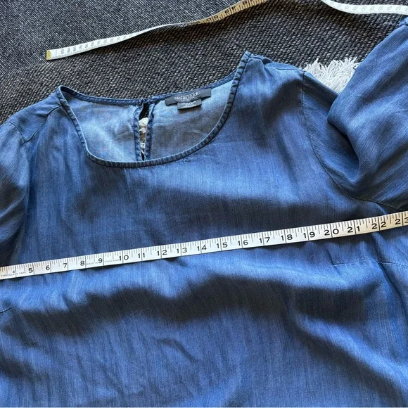 Blue Ruffle Sleeve Dress - Picture 3 of 7